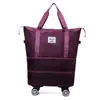 Esenciales de Viaje, Ruedas Universales, Bolsa de Almacenamiento Plegable para Viaje, Bolsa de Almacenamiento para Ropa, Bolsa para Empacar Mudanzas, Bolsa de Equipaje para Distancias Cortas