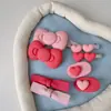 Pinza para el Cabello Rosa Linda Infantil Moño Pinza Pequeña para el Cabello Flequillo Lindo Lateral Pinza de Pato Accesorios para el Cabello Femeninos Dopamina