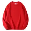 Nueva sudadera con cuello redondo, engrosada y forrada de forro polar para otoño e invierno para hombre, estilo callejero americano de alta calidad, sudadera unisex de forro polar zorro plateado pesado