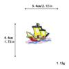 Patch de Bordado de Velheiro Navio Pirata Âncora Bordado Computadorizado DIY para Sapatos, Bolsas, Calças, Patches de Tecido Artesanais