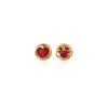 Aretes de Plata Esterlina 925 Navidad Redondos con Diamantes Engastados Corazón Alce Asimétricos Amor Pequeños Cuernos Aretes Beanie G7581
