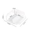 Caja de embalaje desechable de alta calidad para rollos de pastel, sándwich, rollo suizo, hojaldre de papa, hilo de cerdo, Beckham, caja transparente de West Point