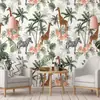 Pegatina de Pared Floral Romántica Autoadhesiva Papel Tapiz Resistente a la Humedad y al Moho Ecológico Lujo Ligero Decorativa para Pared de Dormitorio Armario Renovación