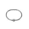 Pulseira de Aço Titânio Prata Feminina Anel de Zircônia de Alta Qualidade Joia de Mão Pulseira Prata Pulseira de Corda Pulseira Atacado