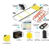 Set de Escalera de Agilidad Transfronteriza, Escalera de Cuerda para Entrenamiento, Disco Marcador, Placa Marcadora, Paraguas de Resistencia, Equipo de Entrenamiento de Fútbol