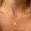Amazon Transfronterizo Nuevo Simple Capital Inglés A- Z Collar con Colgante Collar de 26 Letras para Mujer Cadena para Clavícula