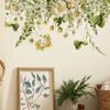 FX-C422 hoja de planta verde tropical flor margarita sala de estar pasillo dormitorio decoración pared de fondo pegatina de pared autoadhesiva