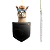 Pendente Decorativo de Alpaca de Bolso Novo para Carro Transfronteiriço Acrílico Plano Espelho Retrovisor de Carro Presente