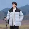 Nueva colección transfronteriza de otoño e invierno: Chaqueta de algodón con capucha, cálida, de color liso para hombre, adecuada para actividades al aire libre, a prueba de viento y proporciona calor