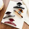 Pinza de Tiburón de Acrílico de Alta Gama y Elegante, Pasador Retro de Moda para Recoger el Cabello en la Parte Trasera de la Cabeza, Accesorio para el Cabello para Mujeres
