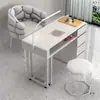 Conjunto de mesa e cadeira para unhas em promoção, econômico para uma/duas pessoas, luxo leve, multifuncional, moderno, estilo ins, mesa de unhas na cor creme
