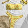 2025 Nuevo Bikini de Comercio Exterior Transfronterizo Europeo y Americano de Comercio Exterior sin Tirantes Sexy Bikini Traje de Baño Ropa de Baño Mujeres Xingcheng