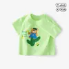 Camiseta de manga corta de verano para bebé Top de verano para niño Camiseta fina de manga corta para bebé Ropa holgada de verano para niños Ropa para niños