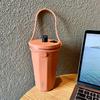 TYESO Taishuo nueva taza de café de acero inoxidable, vaso con pajilla para coche con aislamiento de hielo, botella de agua de gran capacidad al vacío