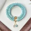 Nuevo Producto Directo de la Fábrica BodhiPulsera Bodhi Azul Lago con un Toque de Lujo, Temperamento Suave y Atractivo Artístico, Venta al por Mayor
