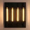 Iluminação vintage estilo industrial café bar churrascaria restaurante sala de jantar varanda lâmpada de parede de ferro tubo de ferro luz LED