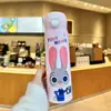 Termo para Niños Judy Nick, Modelo Nuevo, Elegante Vaso con Popote para Niñas, Botella de Agua con Correa Portátil, Especialmente Diseñado para Estudiantes que Van a la Escuela