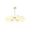 Lustre para Sala de Estar Luz Principal Moderno Simples Atmosférico Francês Creme Abóbora Nuvem Quarto 2025 Novo Iluminação Zhongshan