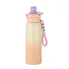 Copo Térmico Dopamine de Alto Valor 304 Grande Capacidade Cor Degradê Copo de Água Copo de Café Copo Portátil para Exterior com Cordão
