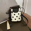 Bolso de Mano, Bolso de Hombro, Bolso Tote, Bolso para el Trabajo, Bolso Versátil Casual, Nuevo Estilo Primavera-Verano 2026, Diseño de Lunares, Múltiples Compartimentos