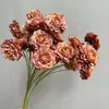 Flores Artificiales: Loto de 6 Cabezas, Peonía, Decoración de Boda, Arreglos Florales para Salones de Boda, Fondos para Fotografía, Flores Artificiales, Venta al por Mayor desde el Fabricante