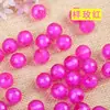 8mm Conta-em-Conta Contas Acrílicas Contas Soltas Transparente Cor Interna Contas da Terra Acessórios para Vaso Bordados à Mão