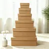 Cajas de Regalo Negras al por Mayor, Cajas de Regalo Blancas y Rojas Grandes, Cajas de Regalo de Papel Kraft Vintage, Cajas de Regalo para Souvenirs
