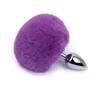 Brinquedos sexuais cauda artificial trompete de prata metal plug anal tribunal G spot plug anal flertando escrava menina adulto SM