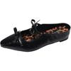 Zapatillas Blancas de Punta Francesa con Plataforma para Mujer Verano 2025 Nuevo Modelo Zapatos de Media Zapatilla Retro