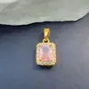 Collar con Colgante de Conejo Corazón Rosa Full Diamond para Mujer, Cadena para Clavícula Versátil de Nicho, Accesorios de Colgante, Joyería DIY