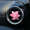 Novo Clip Decorativo para Perfume de Carro Folha Pontiaguda Fosca Flor com Múltiplas Pétalas Clip Aromaterapia Decorativo Personalizado para Saída de Ar Condicionado de Carro