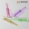 Frasco ampolla pequeño de plástico PETG de 1 ml con tapa a presión, solución madre de esencia de ácido hialurónico cosmético, material de envasado para mantener la frescura.