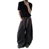 Pantalones Casuales de Gama Alta tipo Cimitarra, Diseño de Nicho Primavera y Verano para Hombres y Mujeres, Pantalones Versátiles de Pierna Ancha con Caída hasta el Suelo Ins