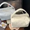 Bolsa de Maquiagem Ponto Estrela para Mulheres, Bolsa de Armazenamento de Maquiagem Portátil de Grande Capacidade com Divisórias, Necessaire de Viagem