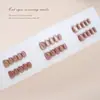Uñas Prefabricadas Hechas a Mano, Simples y Suaves, Ojo de Gato Francés de Taro, Moda Europea y Americana, Estilo Ins, Uñas Removibles Portátiles, 30 Piezas