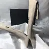 Botas de Moda con Punta Fina y Tacón de Aguja, Cierre Lateral, Estilizadoras y Versátiles, Estilo Simple, Botas Altas Hasta la Rodilla con Tacón Alto para Mujer