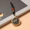 Doze Chaveiros do Zodíaco Giram para Atrair Riqueza e Tesouros Ornamentos de Mão Pingente de Carro Pingentes de Presente Atacado Ornamentos