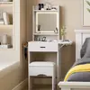 Penteadeira Transfronteiriça Estilo Americano Mesa de Maquiagem Mais Vendida na Amazon para Quarto Pequeno Apartamento Móveis de Painel Armazenamento