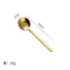 Trompeta Extrema Mini Cuchara Pequeña Acero Inoxidable 304 Cuchara de Café Cuchara Redonda Pequeña Cuchara Pequeña 7.5cm Cuchara para Condimentos en stock