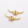Color cobre fundido antiguo rama de ciruelo dorado que retiene color conector horquilla de corte corona de pelo material para joyería DIY accesorios