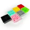 Bestseller transfronterizo, charola de hielo de silicona de 4 compartimentos, molde cuadrado de cuatro compartimentos para cubitos de hielo con tapa, máquina de hielo de uso doméstico, molde de hielo para whisky