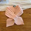 Bufanda Retro para Niños Otoño Invierno Ins Estilo Coreano Niños Niñas Bebés Suave Versátil Tejida Cálida Bufanda Pequeña para el Cuello