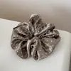 Goma de pelo de satén con lunares de alta gama estilo coreano para mujer, elegante goma para moños, cuerda para el pelo, accesorio para el pelo