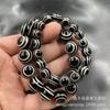 Pulsera de Ágata Dzi de Xizang de Una Línea del Maestro de la Medicina para Hombres y Mujeres, Pulsera Dzi de Ojo Negro y Blanco de Hilo Negro y Blanco Estilo Xizang