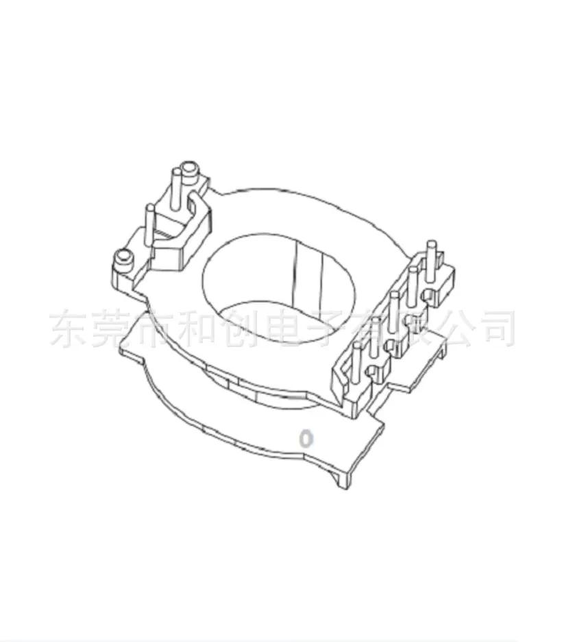 ATQ27骨架 立式5+2 槽宽 8.0mm 0.4 0.