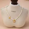 Nuevo Estilo "Caballo de Dinero" Collar de Perlas Shijia, Moda de Lujo Ligero, Diseño de Nicho, Sensación de Alta Gama, Cadena Versátil para Suéter