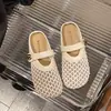 Zapatillas Malla Transpirables Estilo Francés Planas Mary Jane para Mujer, Nuevos Sandalias Versátiles Retro Primavera y Verano 2026