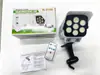Luz LED de Pared para Calle, Jardín, Sensor de Cámara con Control Remoto Simulado, Alimentada por Energía Solar, Activada por Voz, Antirrobo, Vigilancia
