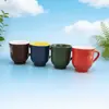 Taza de Cerámica Minimalista Estilo Ins para Exportación, Taza de Café con Esmalte de Color Sólido Fresco, Vaso de Agua para Pareja, Taza de Regalo, Fábrica Personalizada