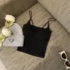 Nova Camisola para Mulheres com Bojo para Uso Interno e Externo, Top Lindo nas Costas, Copas Fixas, Alças Finas Ajustáveis de Peça Única